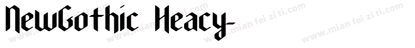 NewGothic Heacy字体转换